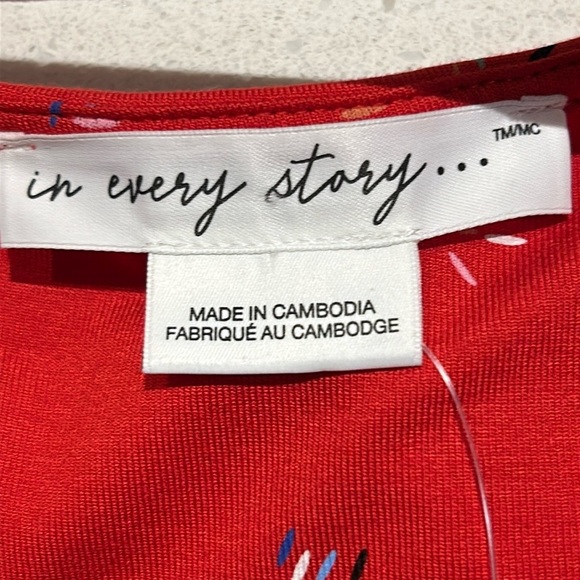 Red VNeck Sleeveless Maxi Dress size 1X NEW - Picture 4 of 12